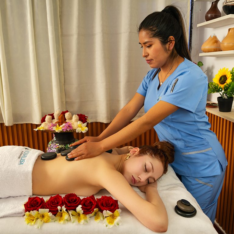 Healing Herbs Massage with Hot Stones